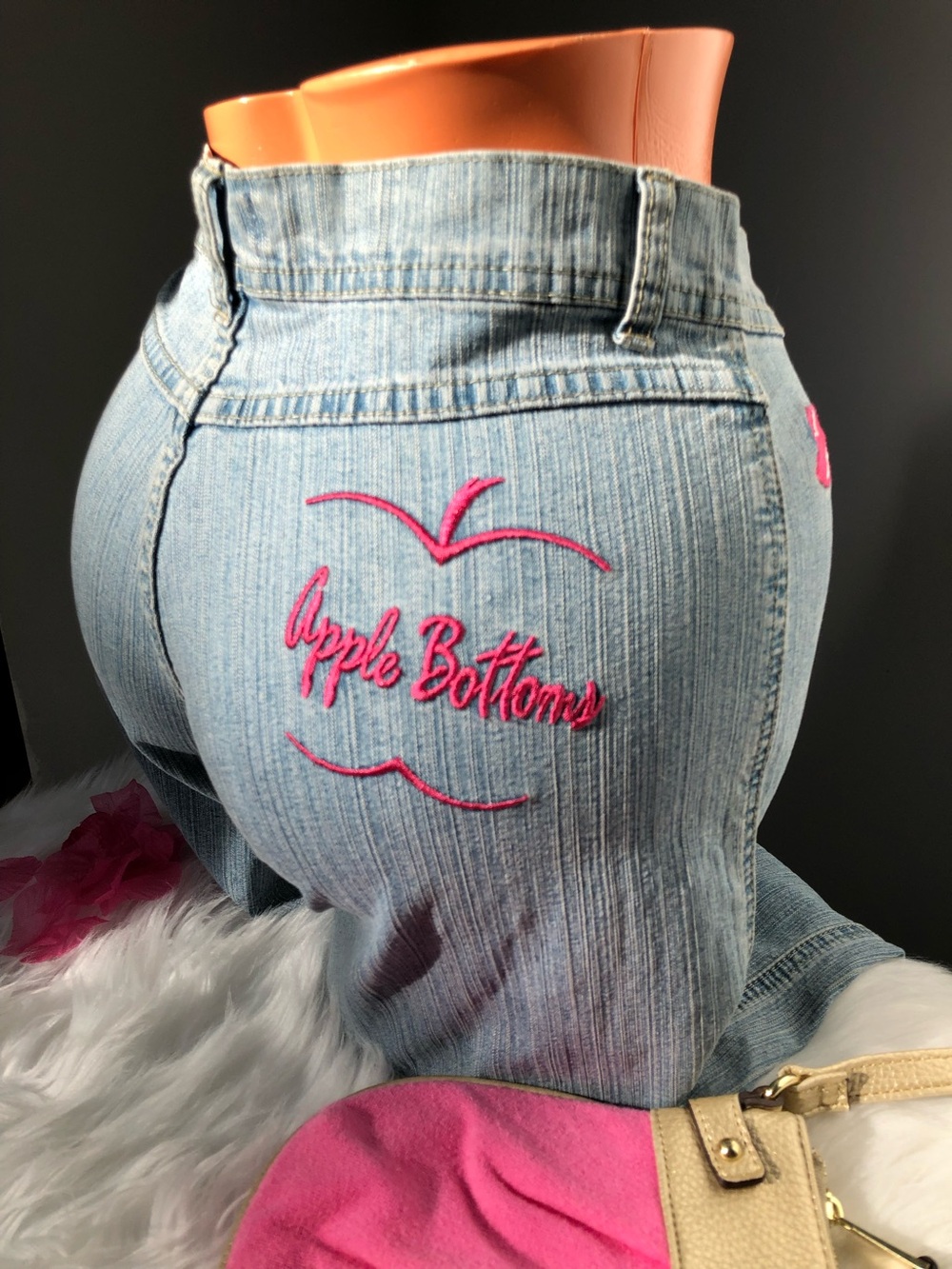 NEW Vintage Wide Leg Cropped Rapper Nelly Apple Bottom Jeans